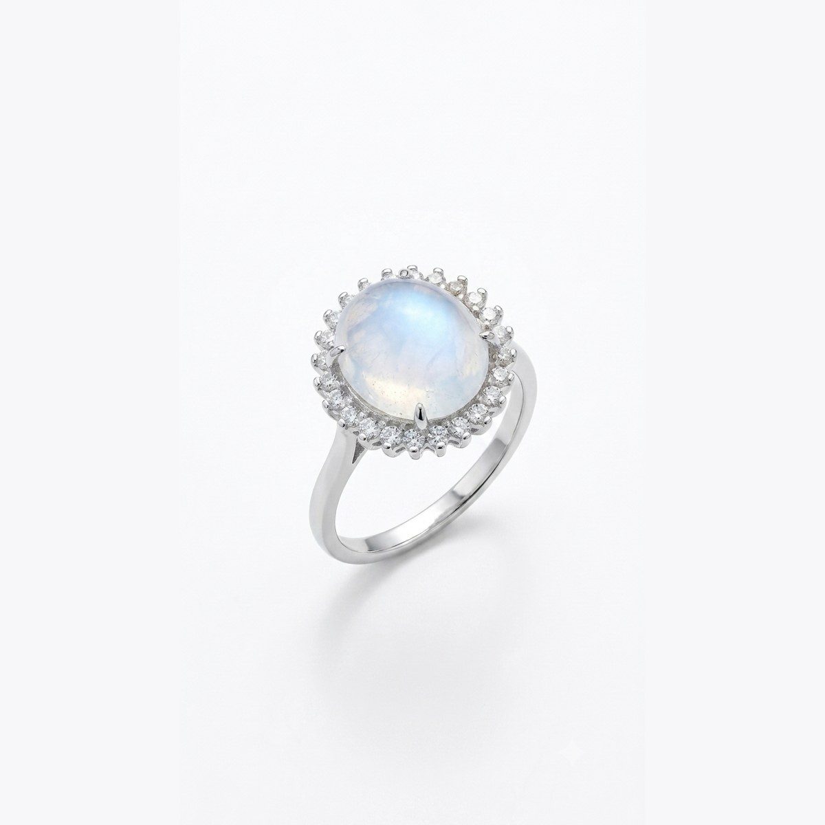 Bague Claire de jade — Jade blanc