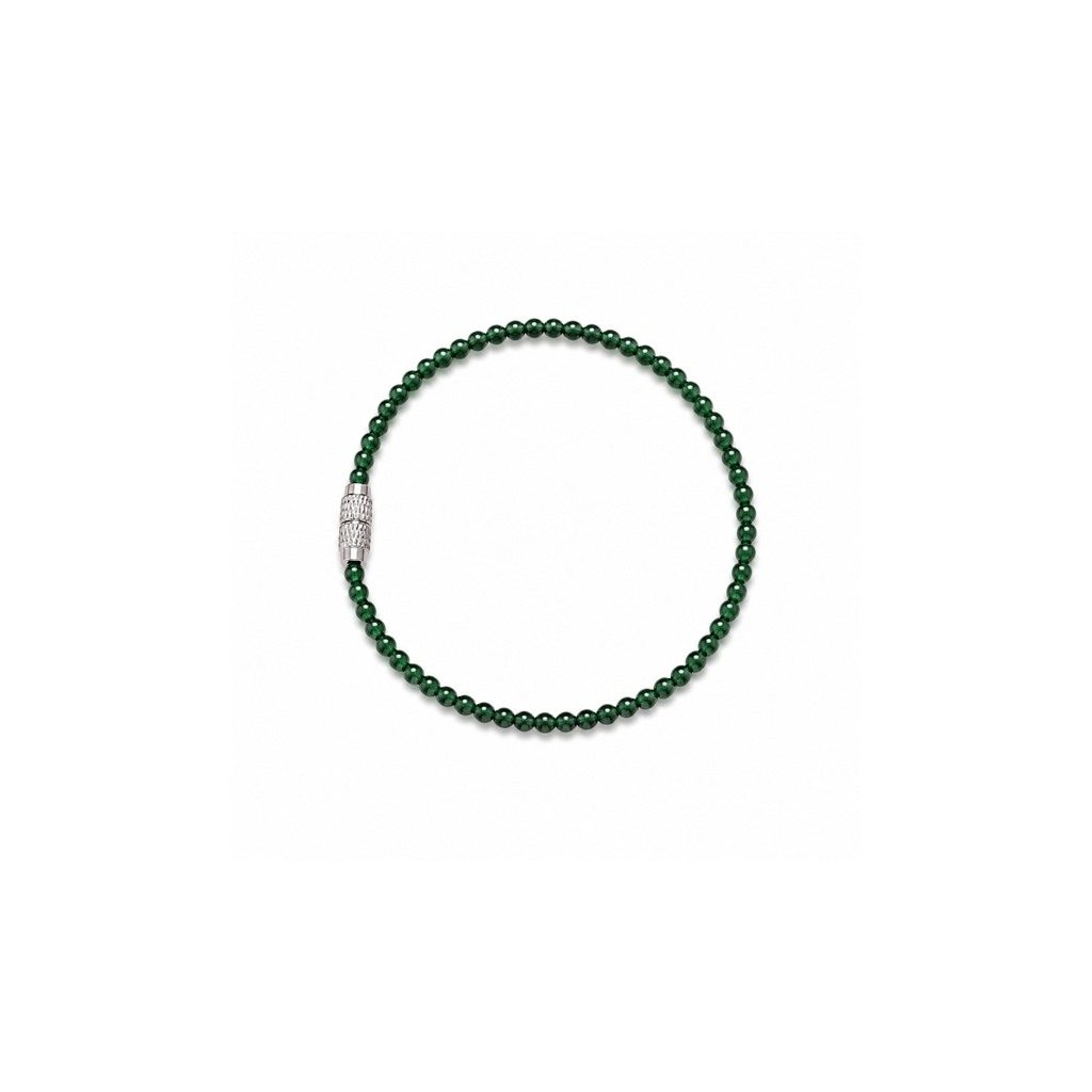 Bracelet Forêt impériale — Jade vert profond
