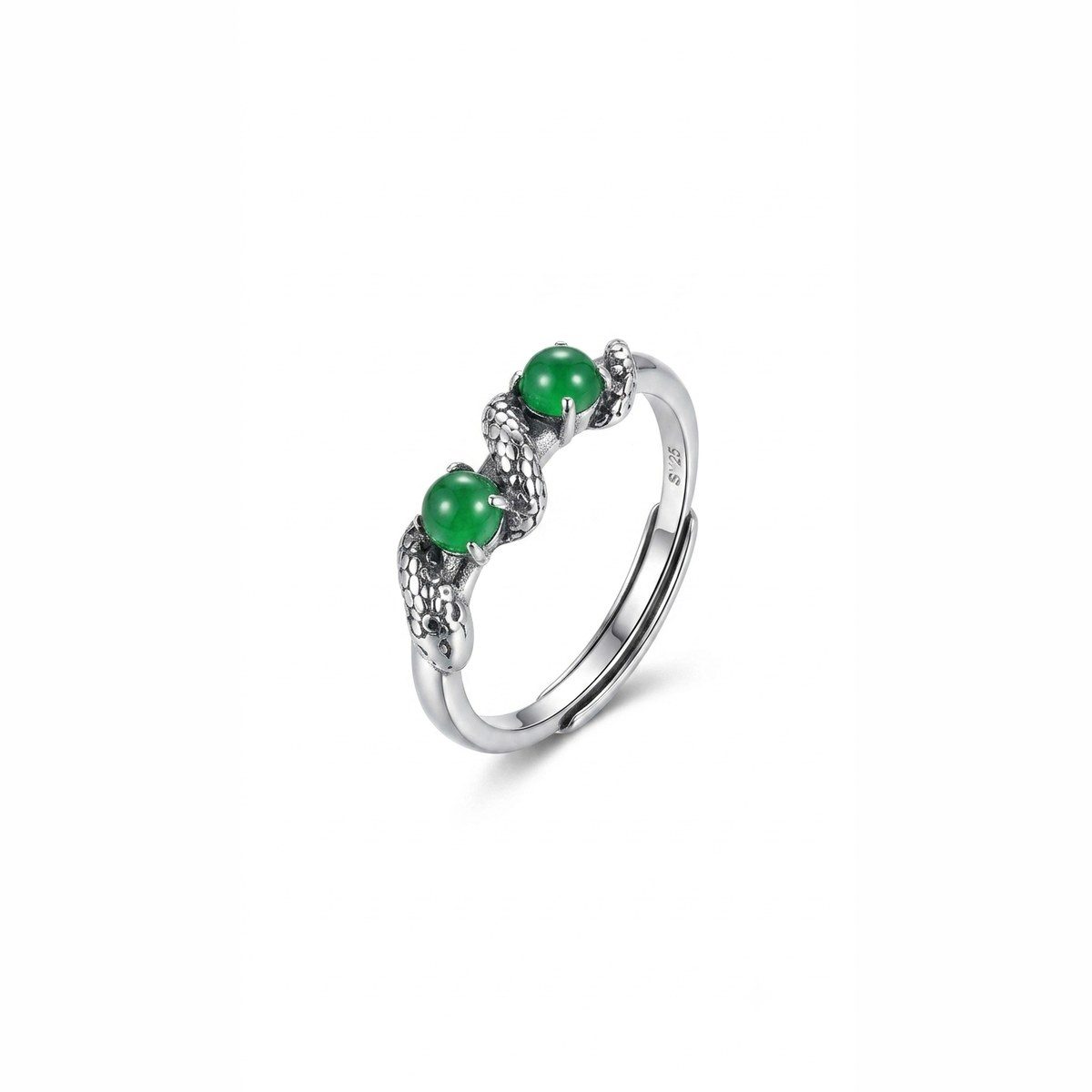 Bague Protection divine — Jade vert