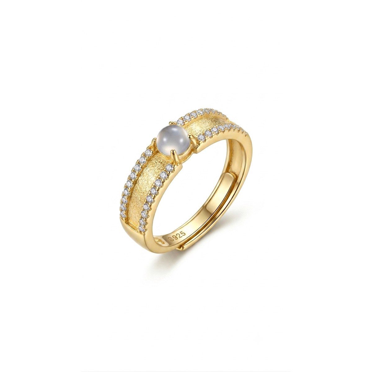 Bague Pureté infinie — Pierre de lune